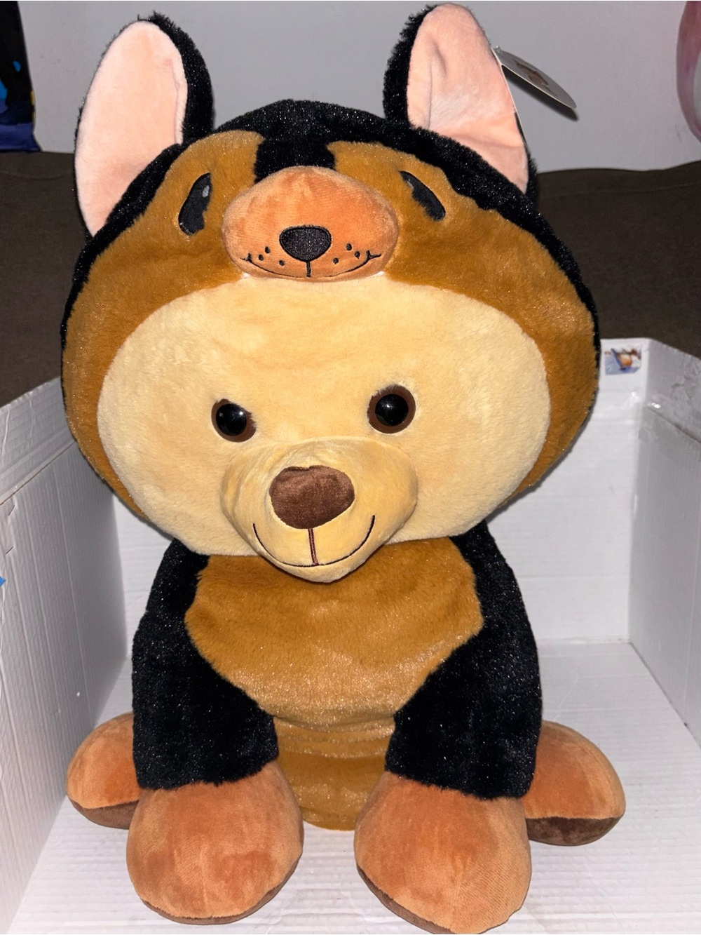 Peek A Boo Bear Plush toy Dog Costume 22" Large Toy Disguisimals NWT